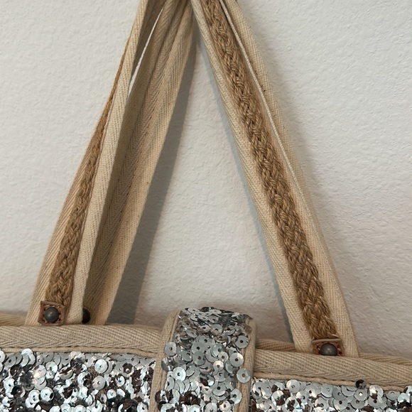 Juicy couture straw tote with sequins - Picture 3 of 6